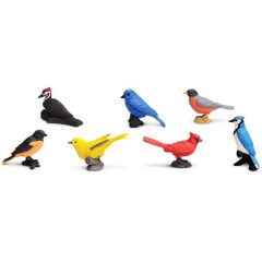 Tubo 7 piezas de pájaros - Safari
