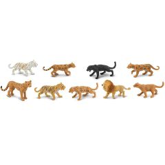 Tubo 9 piezas grandes felinos - Safari