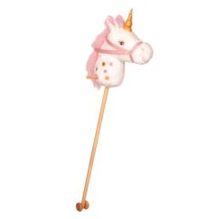 Unicornio con palo y ruedas de madera - Spiegelburg