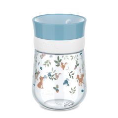 Vaso de aprendizaje antiderrame 360º azul Amigos del Bosque Mepal - Little Dutch