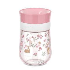 Vaso de aprendizaje antiderrame 360º rosa Jardín de Hadas Mepal - Little Dutch
