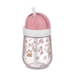 Vaso de aprendizaje con pajita rosa Jardín de Hadas Mepal - Little Dutch
