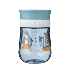 Vaso de aprendizaje antiderrame 360º azul Sailors Mepal - Little Dutch