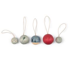 Adornos navideños de madera Wish Balls (5) - Grapat