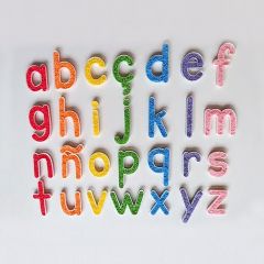 Alfabeto letras minúsculas rellenables translúcidas (28) - Sumando Momentos