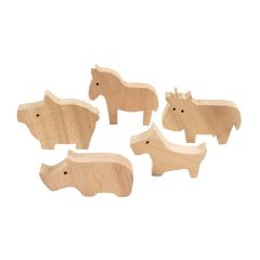 Animales de la granja de madera 8 cm (10) - Creativ Company