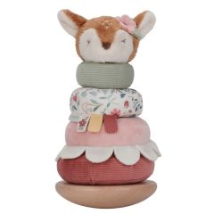 Apilable balancín de madera y peluche ciervo Jardín de hadas - Little Dutch