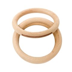 Aros grandes de madera natural (3) - Grapat