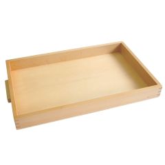 Bandeja de madera para cuadrados y cubos - Montessori