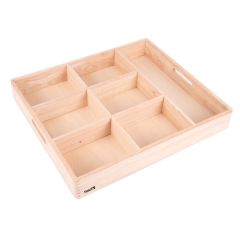 Bandeja de madera para clasificar 7 compartimentos - Tickit