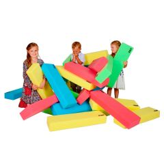 Bloques de espuma XXL para motricidad, juego libre y construcción (12) - RIWI