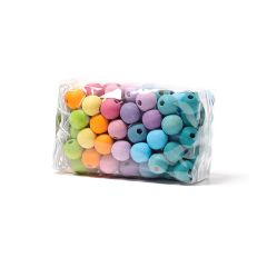 Bolas de madera con agujero colores pastel 1,2 cm (120) - Grimm's