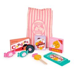 Bolsa con 8 chucherías de madera - Mentari