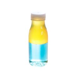 Botella de plástico transparente con tapón 200 ml