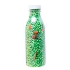 Botella de plástico transparente con tapón 500 ml