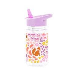 Botella con pajita Jardín de flores 450 ml - A Little Lovely Company