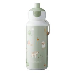Botella campus pop-up verde Pequeña Granja Mepal 400 ml - Little Dutch
