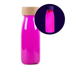 Botella sensorial flotante rosa (brilla oscuridad) Float Bottle - Petit Boum
