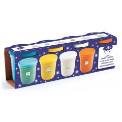 Botes de plastilina con purpurina (4) - Djeco