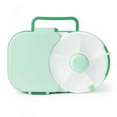 Caja para almuerzo y snacks giratoria Spinner verde menta - GöBe