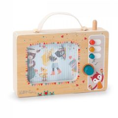 Caja de música animada de madera - Lilliputiens