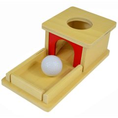 Caja de permanencia de madera con bandeja - Montessori