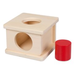 Caja de permanencia de madera con cilindro grande - Montessori