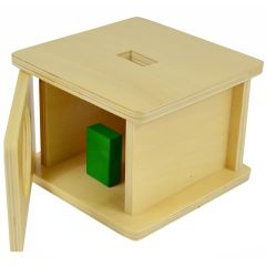 Caja de permanencia de madera con rectángulo - Montessori