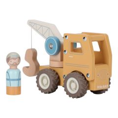Camión grúa y muñeco de madera - Little Dutch