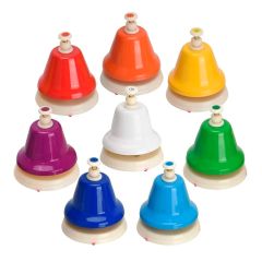 Campanas musicales de colores con botón (8) - Goki