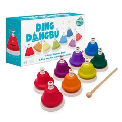 Campanas musicales de colores con botón (8) - DingdangBú