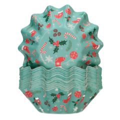 Cápsulas rígidas para cupcakes y fiambreras Navidad (48) - Funcakes