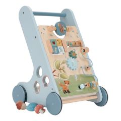 Carrito andador de madera con 8 actividades Amigos del Bosque - Little Dutch