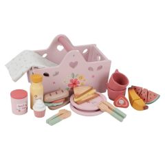 Cesta y accesorios para picnic de madera - Little Dutch