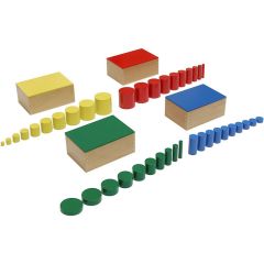 Cilindros sin botón Premium madera de haya - Montessori