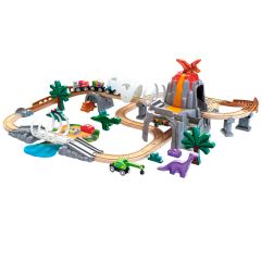 Circuito de madera Aventura ferroviaria dinosaurios - Hape