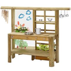Cocinita de madera para exterior Discovery Mud Pie - Plum
