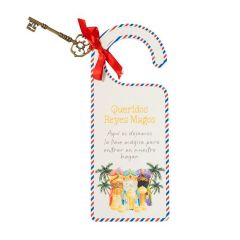 Colgador de madera con llave para los Reyes Magos
