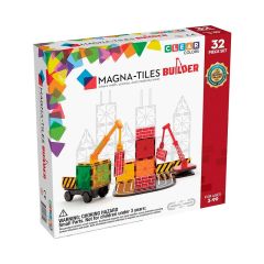 Construcción magnética 32 piezas Obras - Magna-Tiles