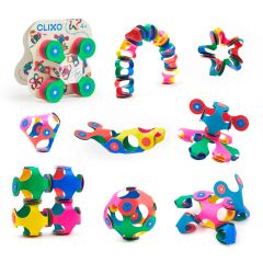 Construcción magnética 9 piezas flexibles Tiny Mighty Minipack -  Clixo