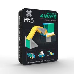 Construcción magnética PRO Build It 4Ways vehículos 30 piezas - Connetix