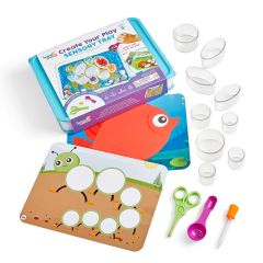 Bandeja sensorial con plantillas y herramientas - Hand2Mind