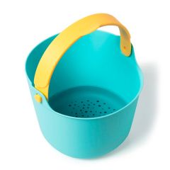 Cubo de playa con colador Bucki azul - Quut