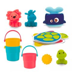 Caja con 5 juguetes para el baño - Ludi