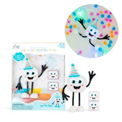 Cubos acuáticos de luz multicolor y personaje (2) - GloPals