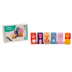 Cubos magnéticos animales de la sabana Ima Cube Baby 12 piezas - Braintoys