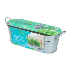 Cuenco zinc con 3 hierbas aromáticas - Green Warriors