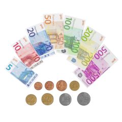 Dinero de juguete monedas y billetes realistas (116) - Goki