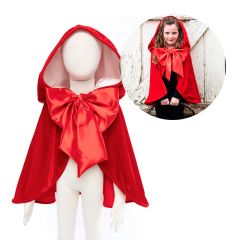 Disfraz capa de Caperucita Roja talla 4-6 - Great Pretenders