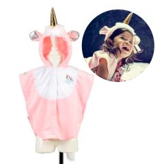 Disfraz capa de unicornio rosa talla 2 - Souza